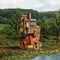 Department 56 Harry Potter Village The Burrow Lit Village Building 9in H